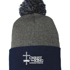 CKS 12" Pom-Pom Cuffed Beanie