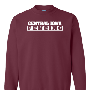 Central Iowa Fencing Sweat Shirt Full Front Print