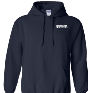 Central Iowa Fencing Pullover Hoodie Left Chest Print