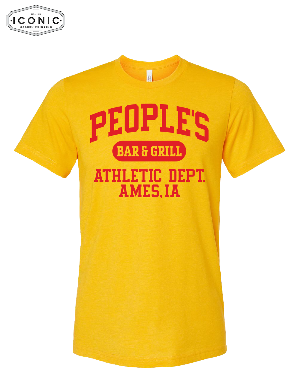 People's Athletic Dept. Unisex CVC Jersey Tee - Image 3