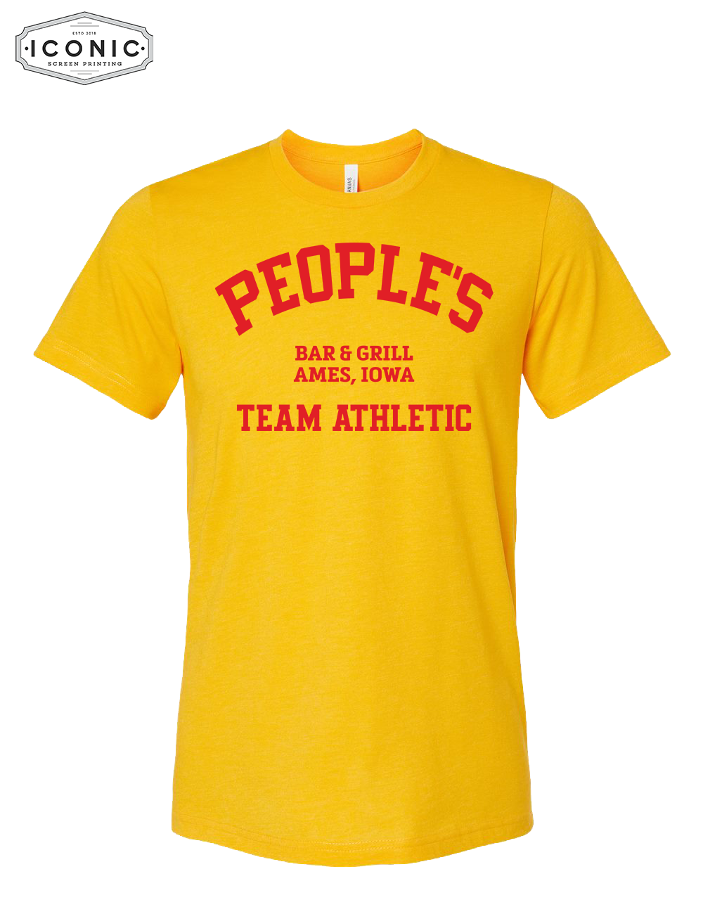 People's Team Athletic Unisex CVC Jersey Tee - Image 4