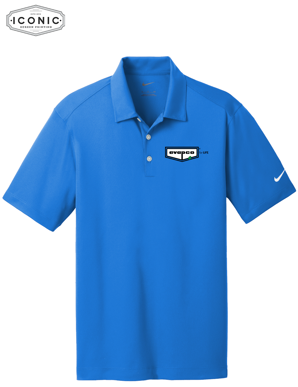 Mens Nike Dri-FIT Vertical Mesh Polo - Image 3
