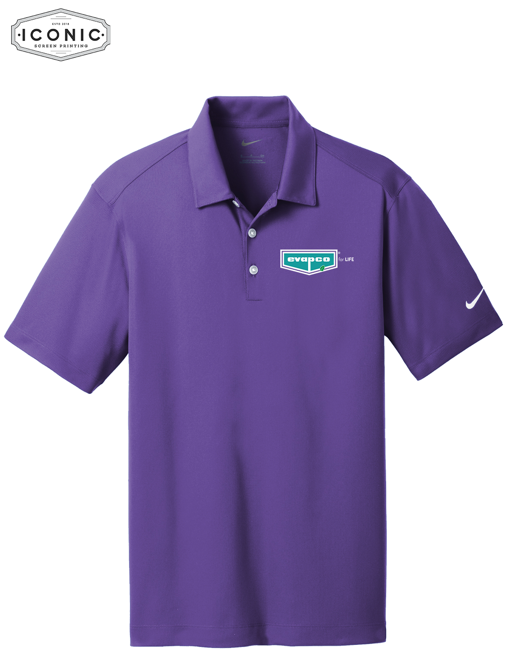 Mens Nike Dri-FIT Vertical Mesh Polo - Image 4