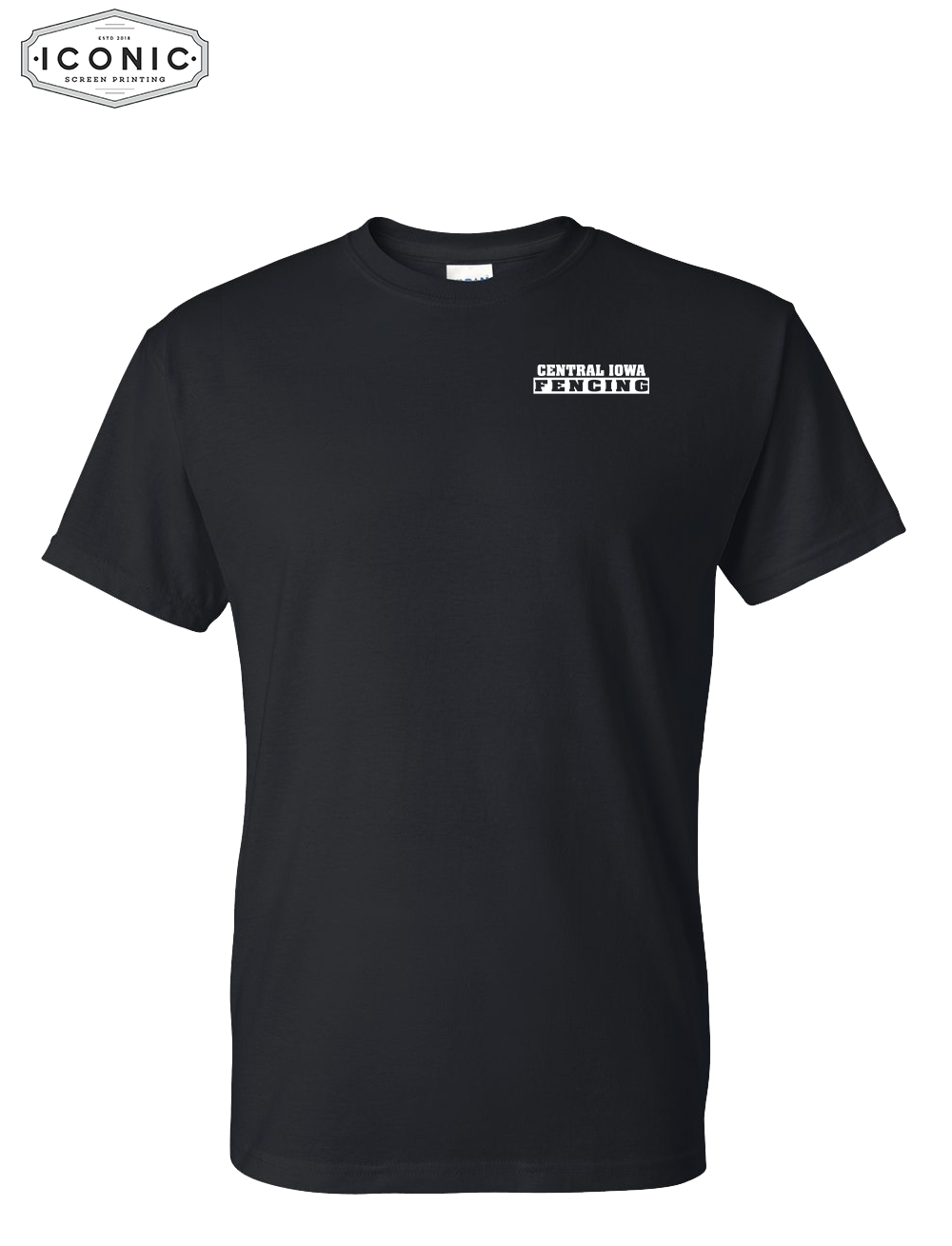 Central Iowa Fencing DryFit Tshirt Left Chest Print - Image 5