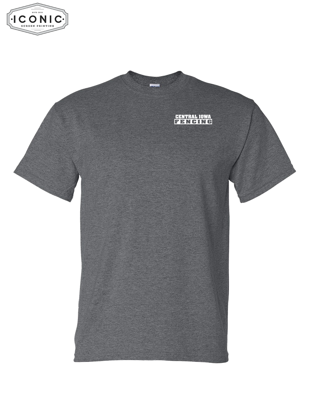 Central Iowa Fencing DryFit Tshirt Left Chest Print - Image 4