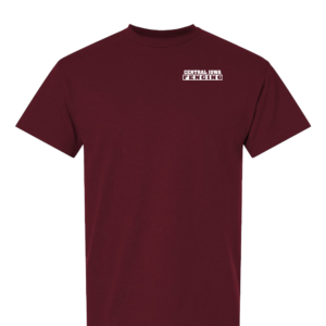 Central Iowa Fencing DryFit Tshirt Left Chest Print