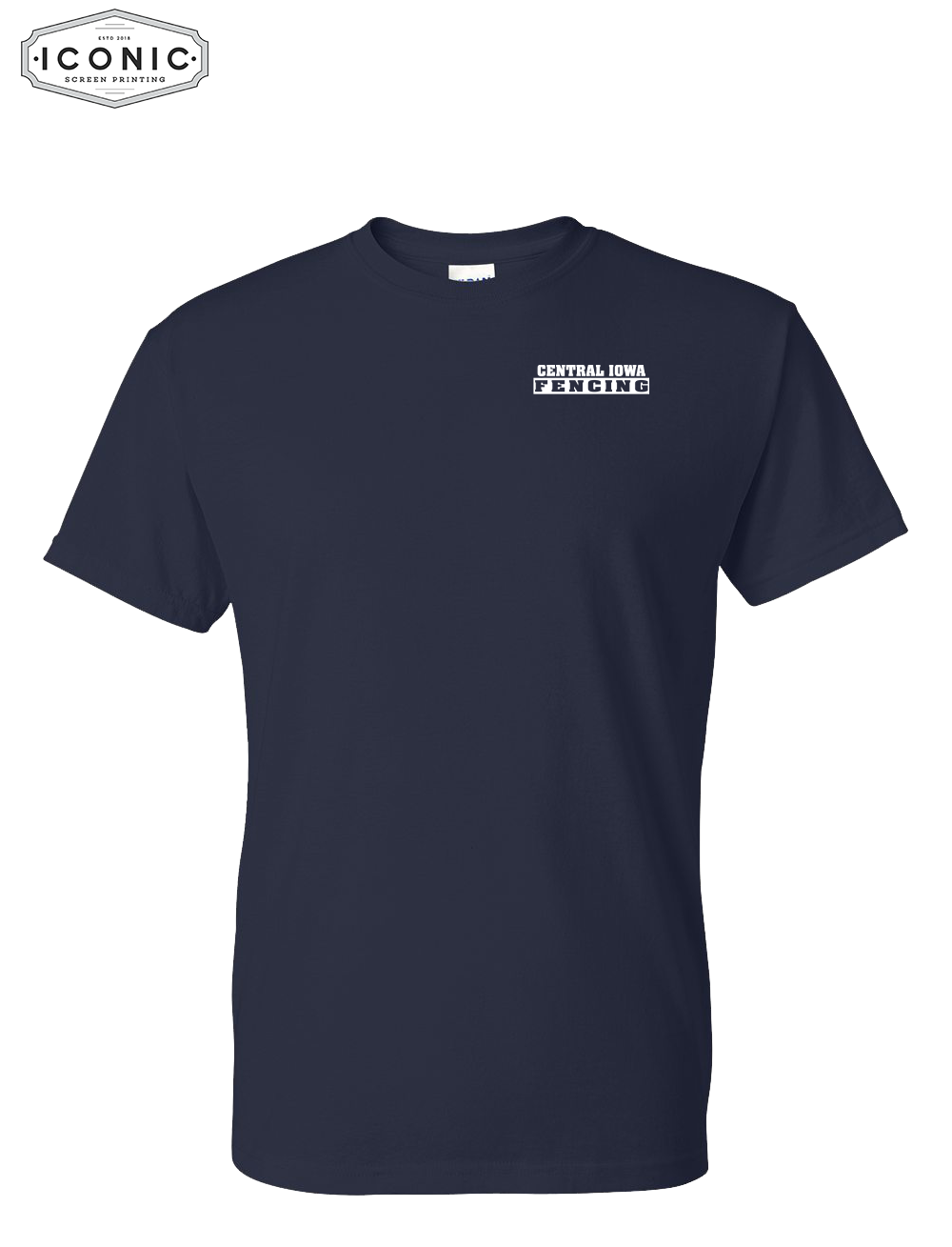 Central Iowa Fencing DryFit Tshirt Left Chest Print - Image 3