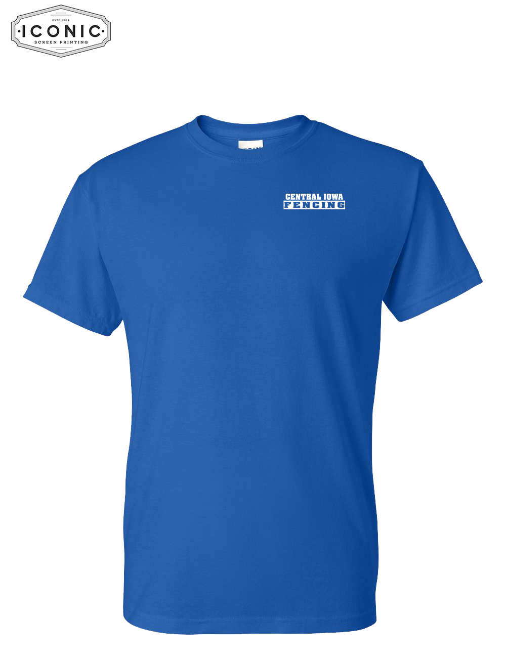 Central Iowa Fencing DryFit Tshirt Left Chest Print - Image 2