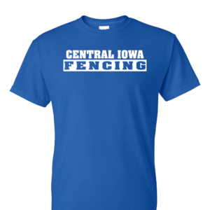 Central Iowa Fencing DryFit Tshirt Full Front Print
