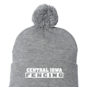 Central Iowa Fencing Pom Pom Cuffed Beanie