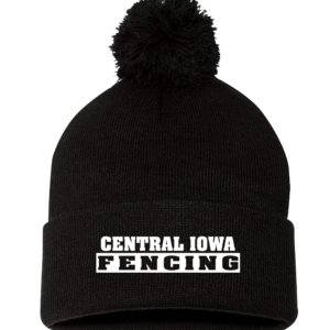 Central Iowa Fencing Pom-Pom Cuffed Beanie
