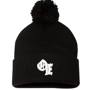 Opal & Esther Initial Pom Pom Knit Beanie