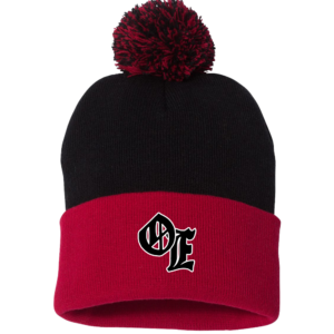 Opal & Esther Initial Pom Pom Knit Beanie