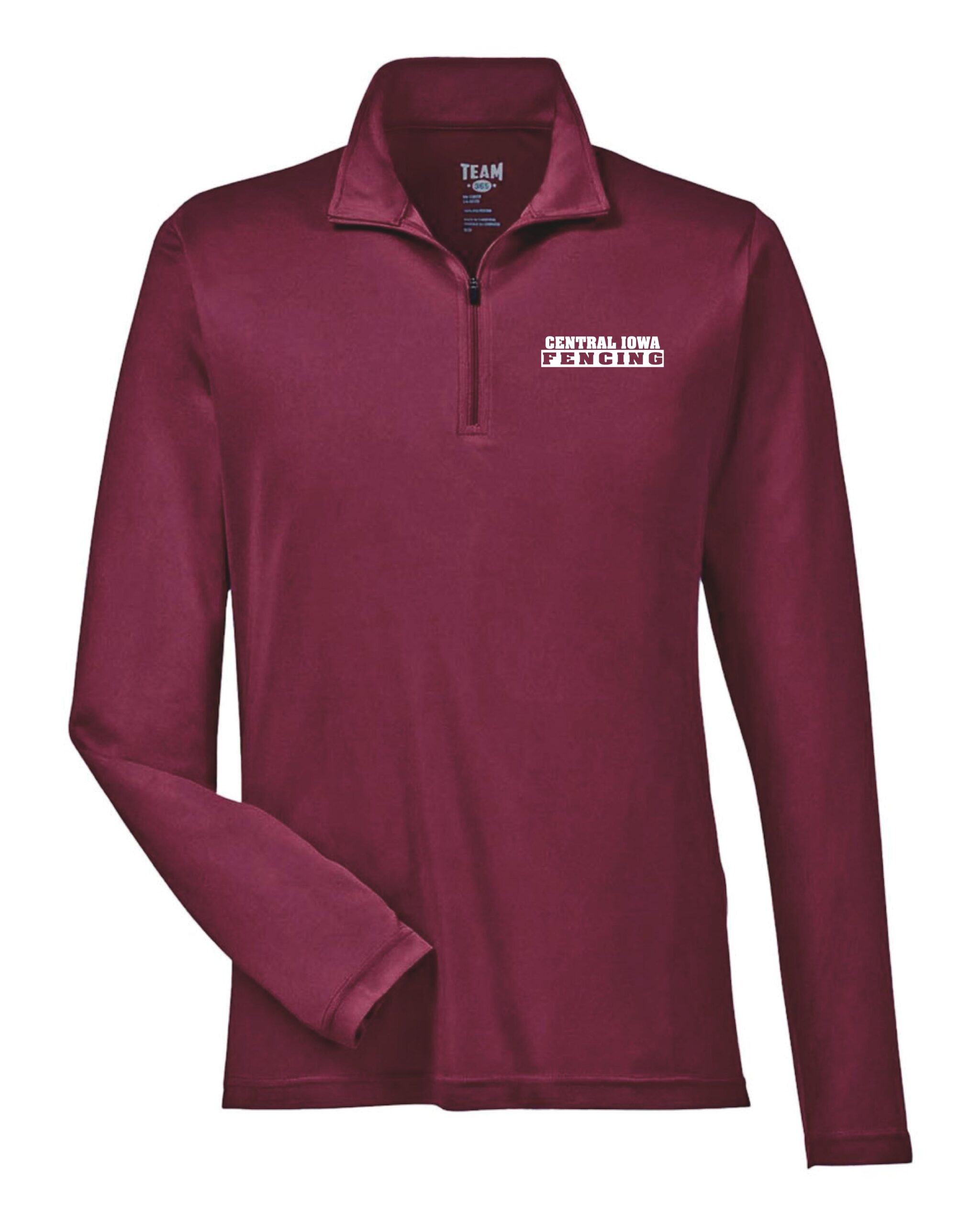Central Iowa Fencing Men's Zone Performance Quarter-Zip Pullover - Image 5