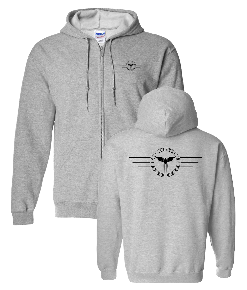 Iowa League of Heroes Heavy Blend™ Full-Zip Hooded Sweatshirt - Image 3