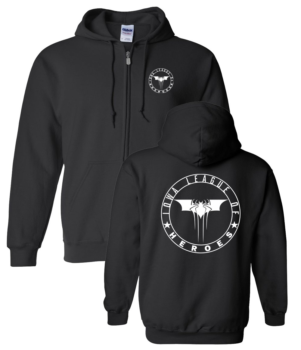 Iowa League of Heroes Heavy Blend™ Full-Zip Hooded Sweatshirt - Image 2