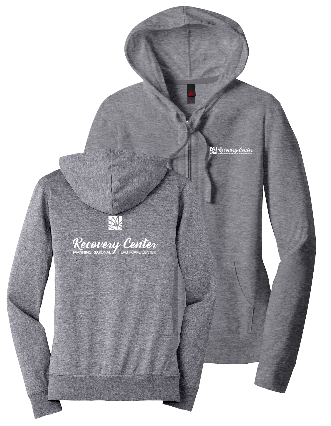 Manning Regional Healthcare Women's Fitted Full-Zip Hoodie - Image 2