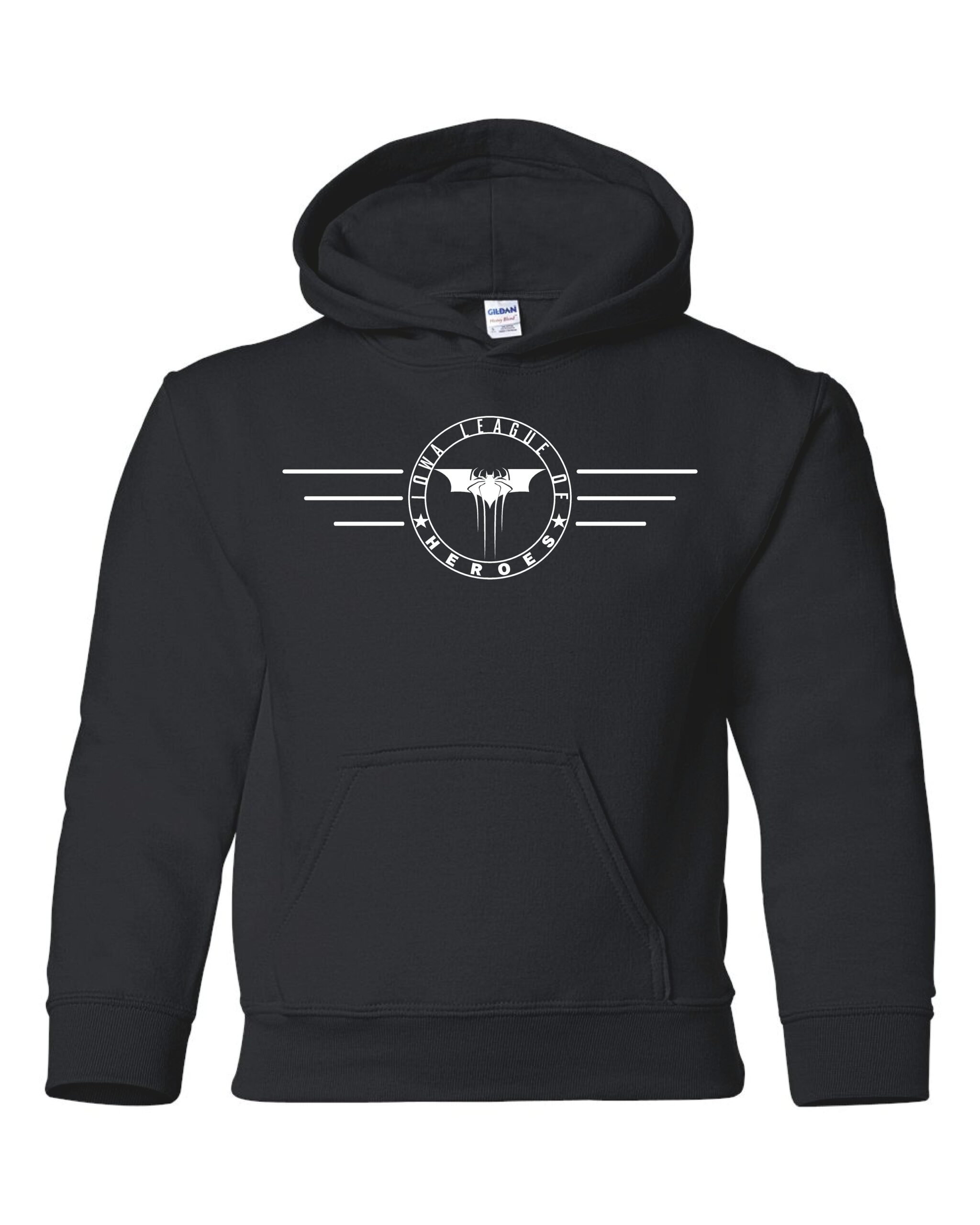 Iowa League of Heroes Youth Heavy Blend™ Hooded Sweatshirt - Image 2