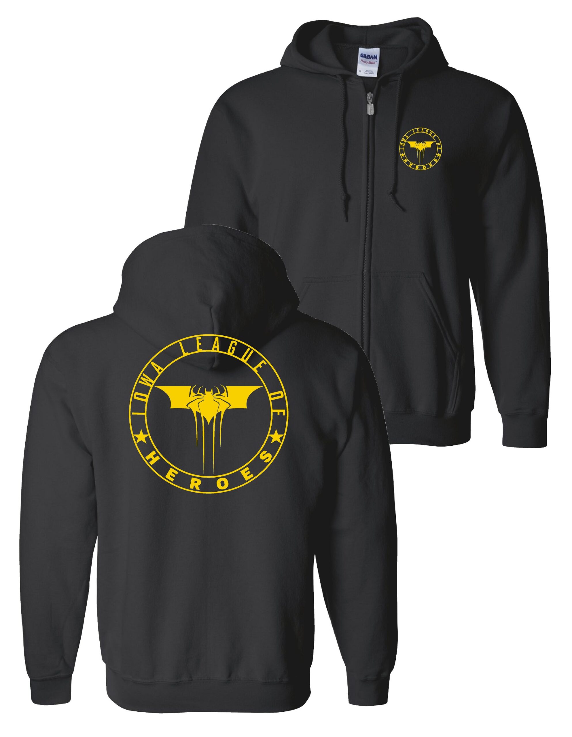 Iowa League of Heroes Badge Full-Zip Hooded Sweatshirt