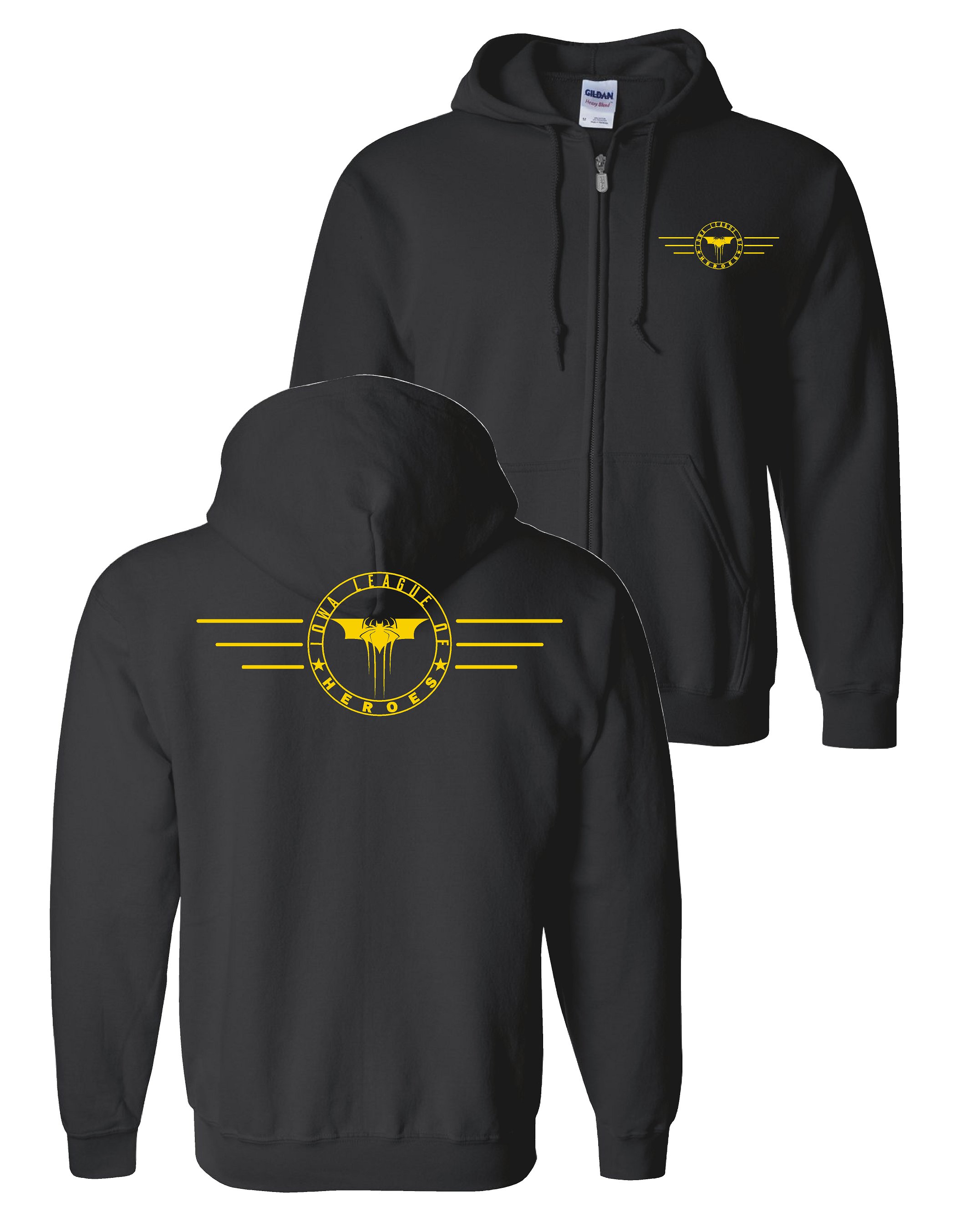 Iowa League of Heroes Full-Zip Hooded Sweatshirt