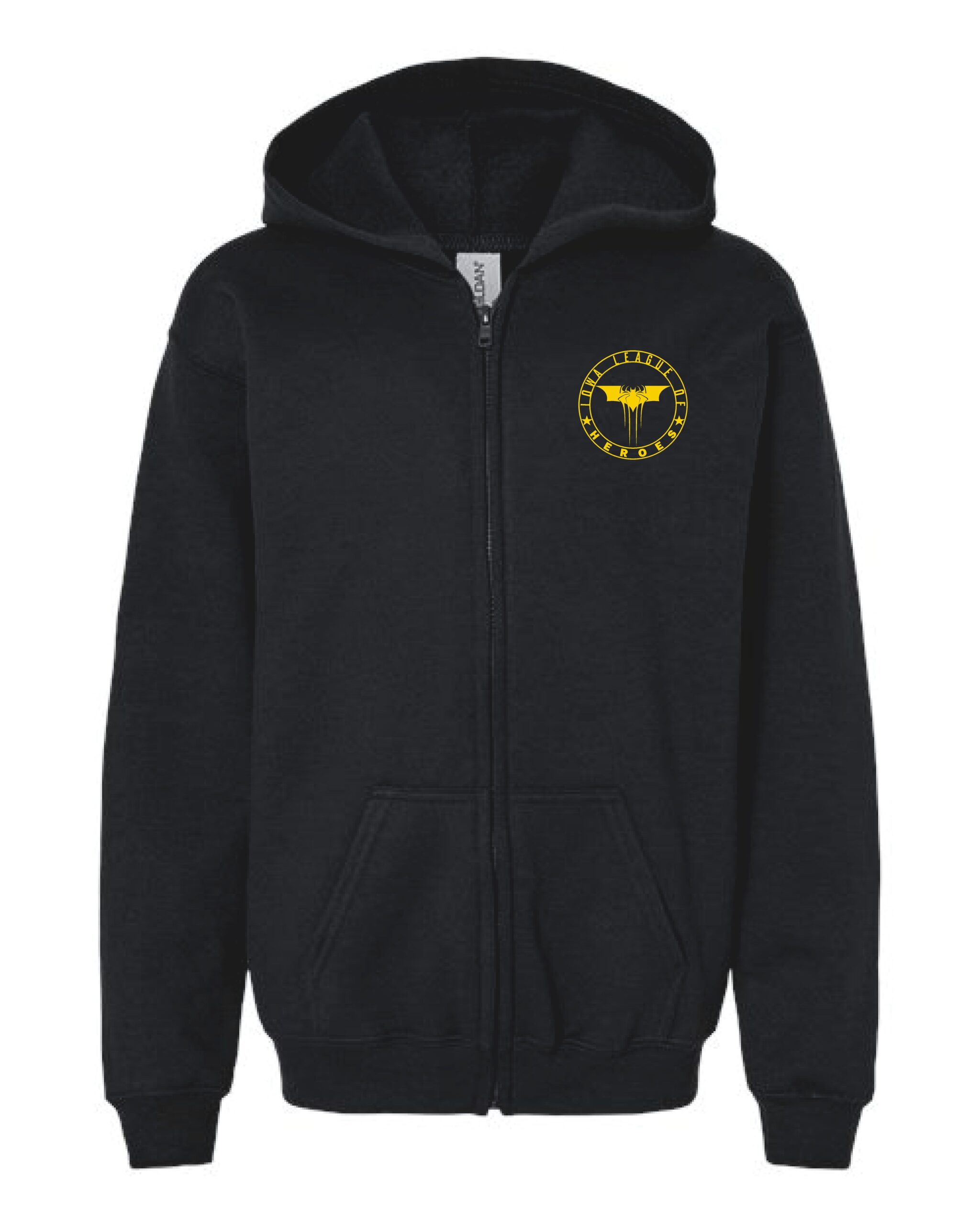 Iowa League of Heroes Youth Heavy Blend™ Full-Zip Hooded Sweatshirt