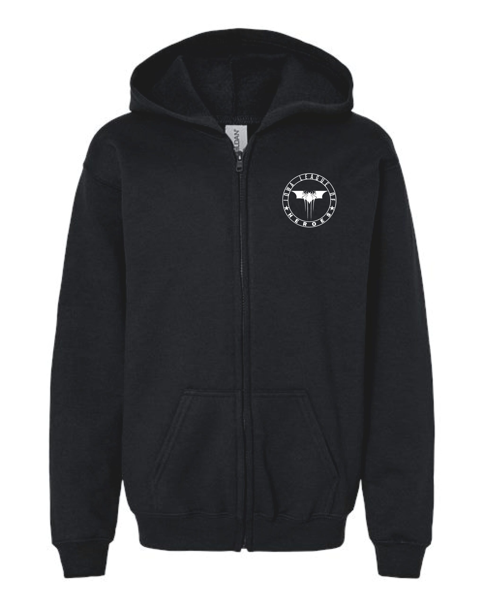 Iowa League of Heroes Youth Heavy Blend™ Full-Zip Hooded Sweatshirt - Image 3