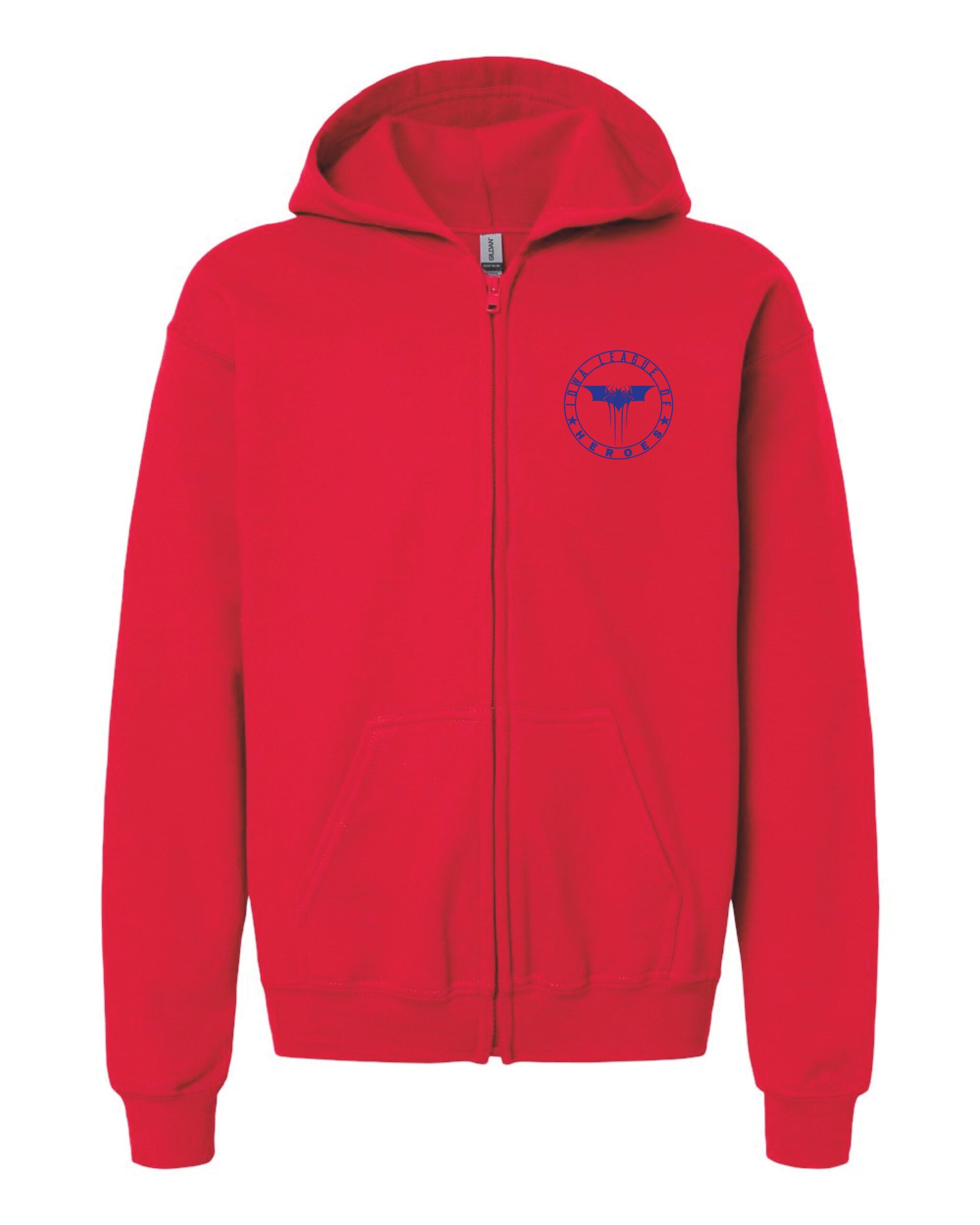 Iowa League of Heroes Youth Heavy Blend™ Full-Zip Hooded Sweatshirt - Image 5