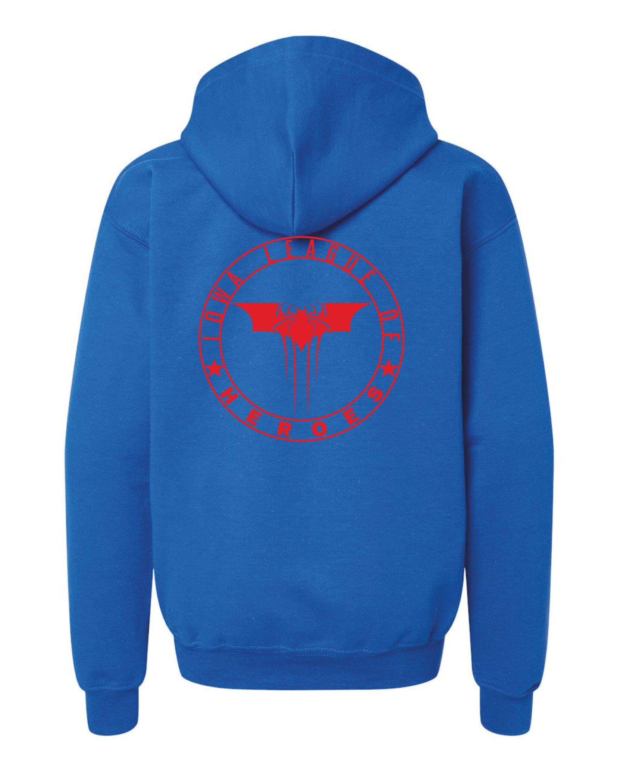 Iowa League of Heroes Youth Heavy Blend™ Full-Zip Hooded Sweatshirt - Image 8