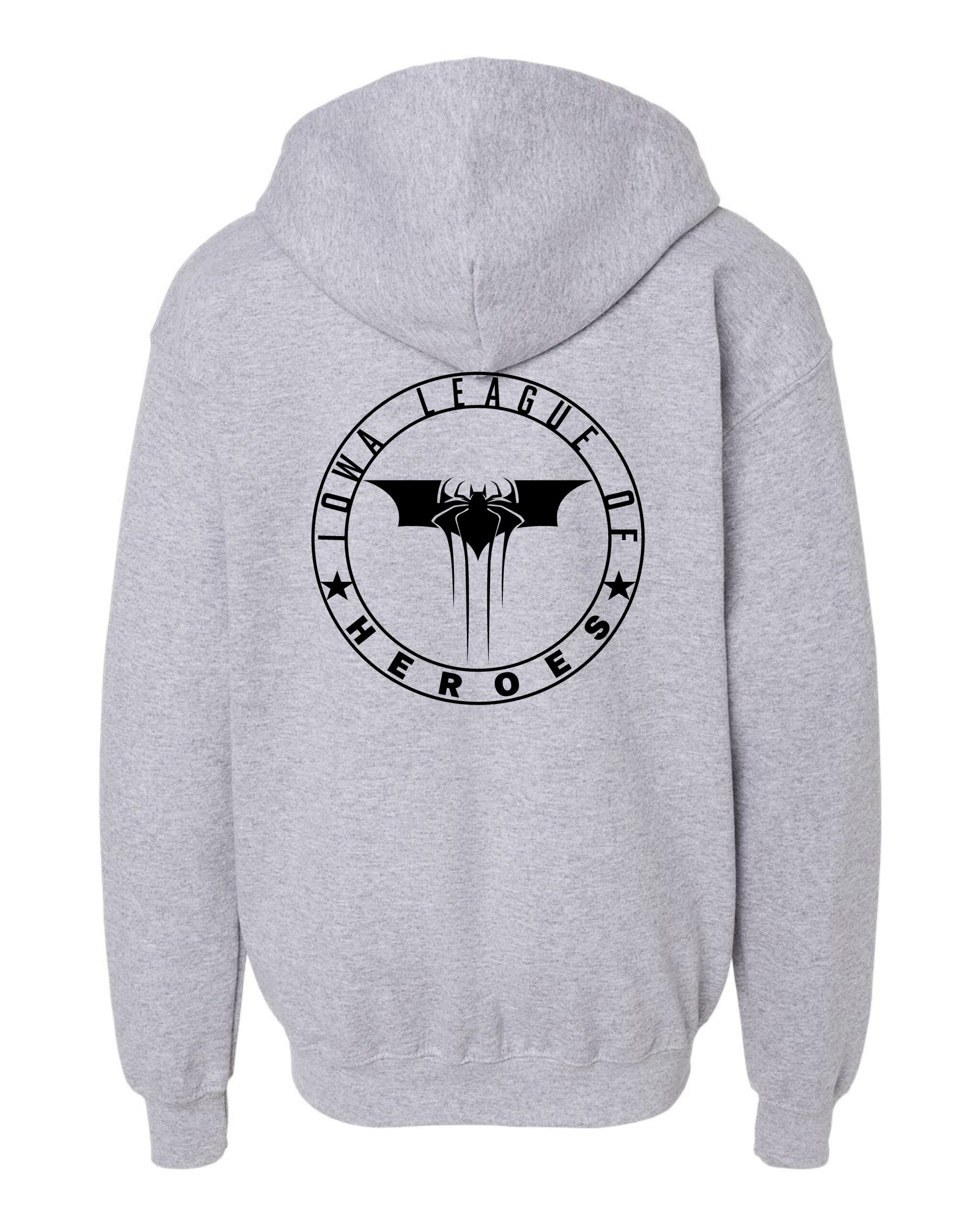 Iowa League of Heroes Youth Heavy Blend™ Full-Zip Hooded Sweatshirt - Image 10