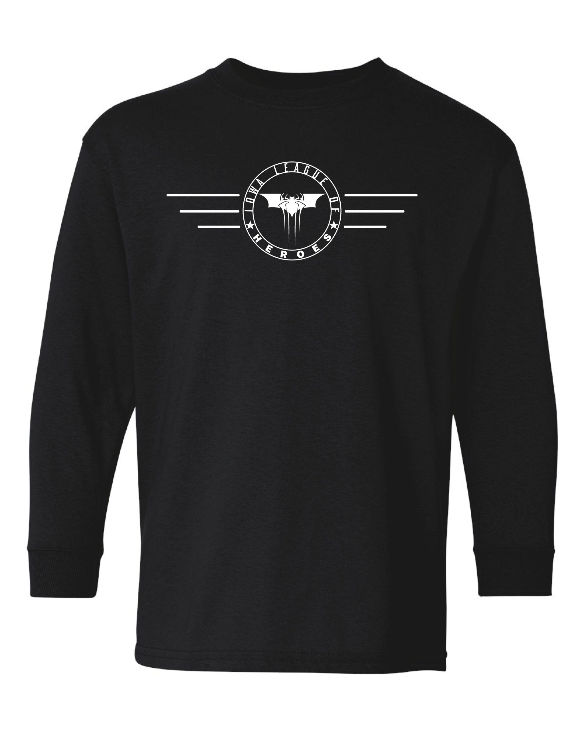 Iowa League of Heroes Youth Cotton Long Sleeve - Image 2