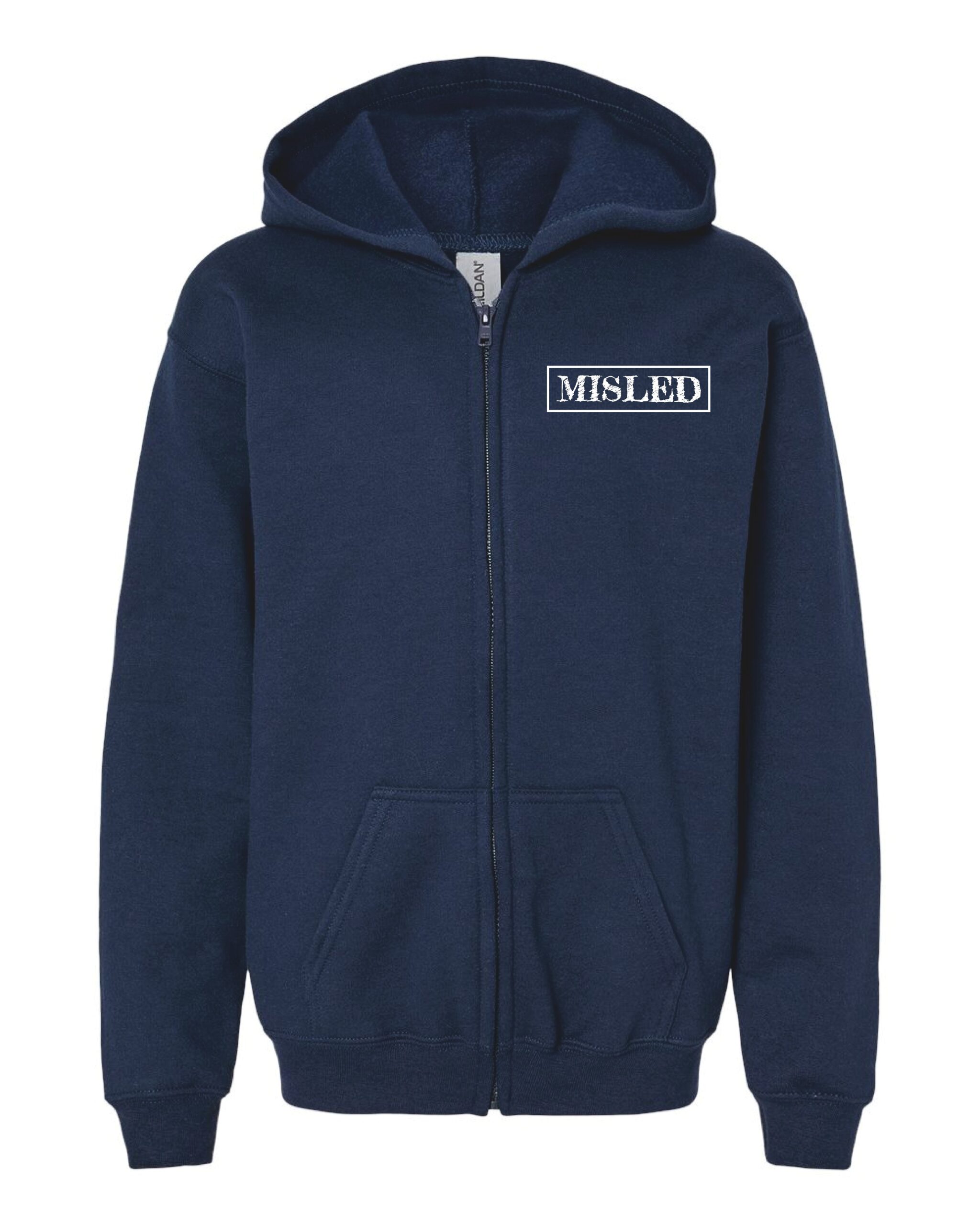MISLED Youth Heavy Blend™ Full-Zip Hooded Sweatshirt - Image 2