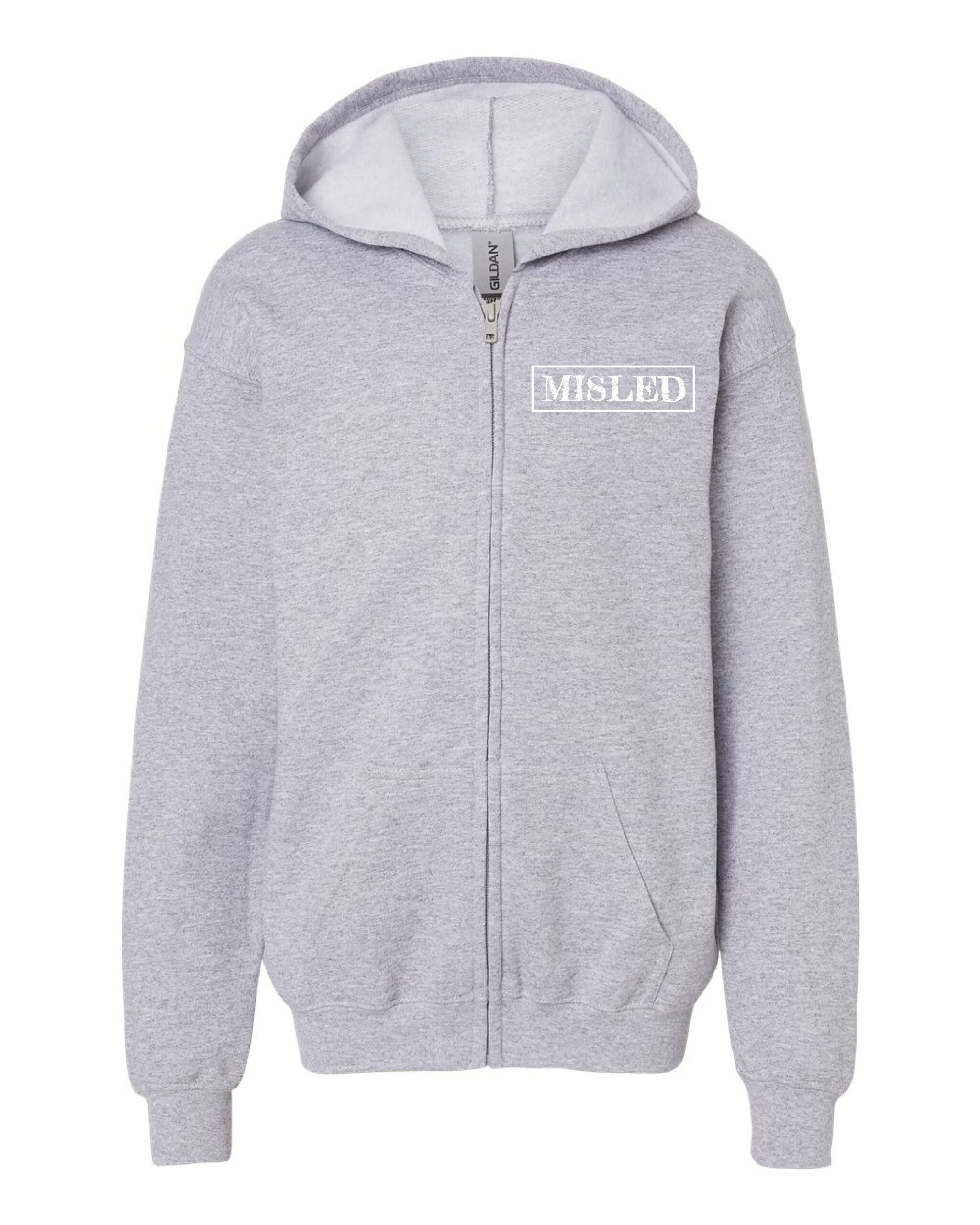 MISLED Youth Heavy Blend™ Full-Zip Hooded Sweatshirt - Image 3