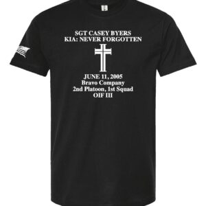 Remembering Casey Fine Jersey T-Shirt