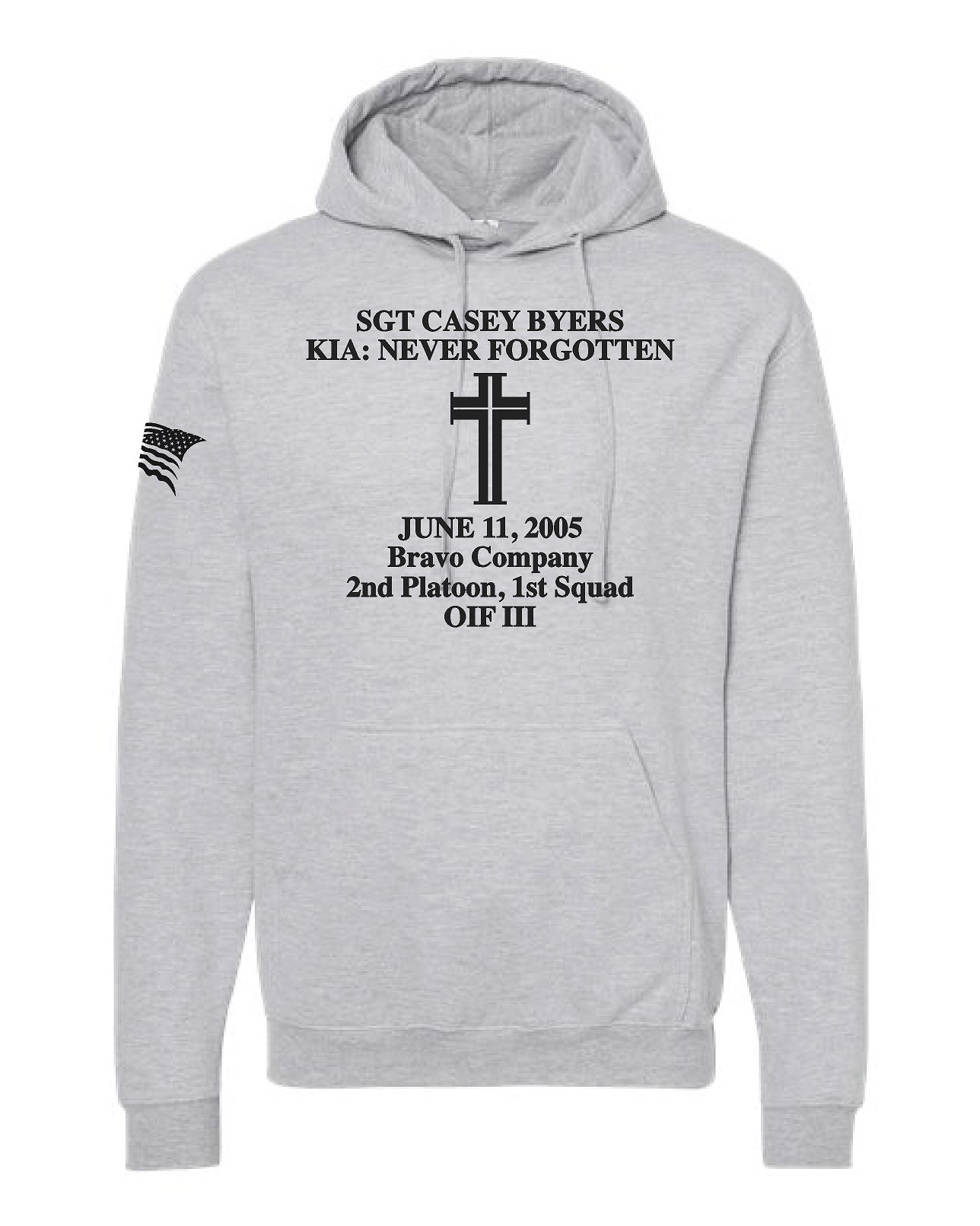Remembering Casey Fleece Hooded Sweatshirt - Image 5