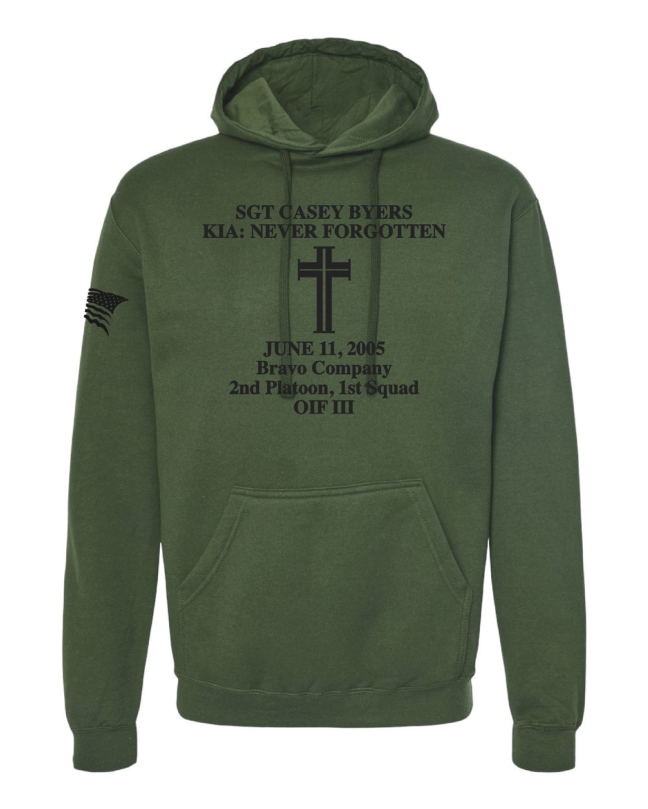 Remembering Casey Fleece Hooded Sweatshirt - Image 2