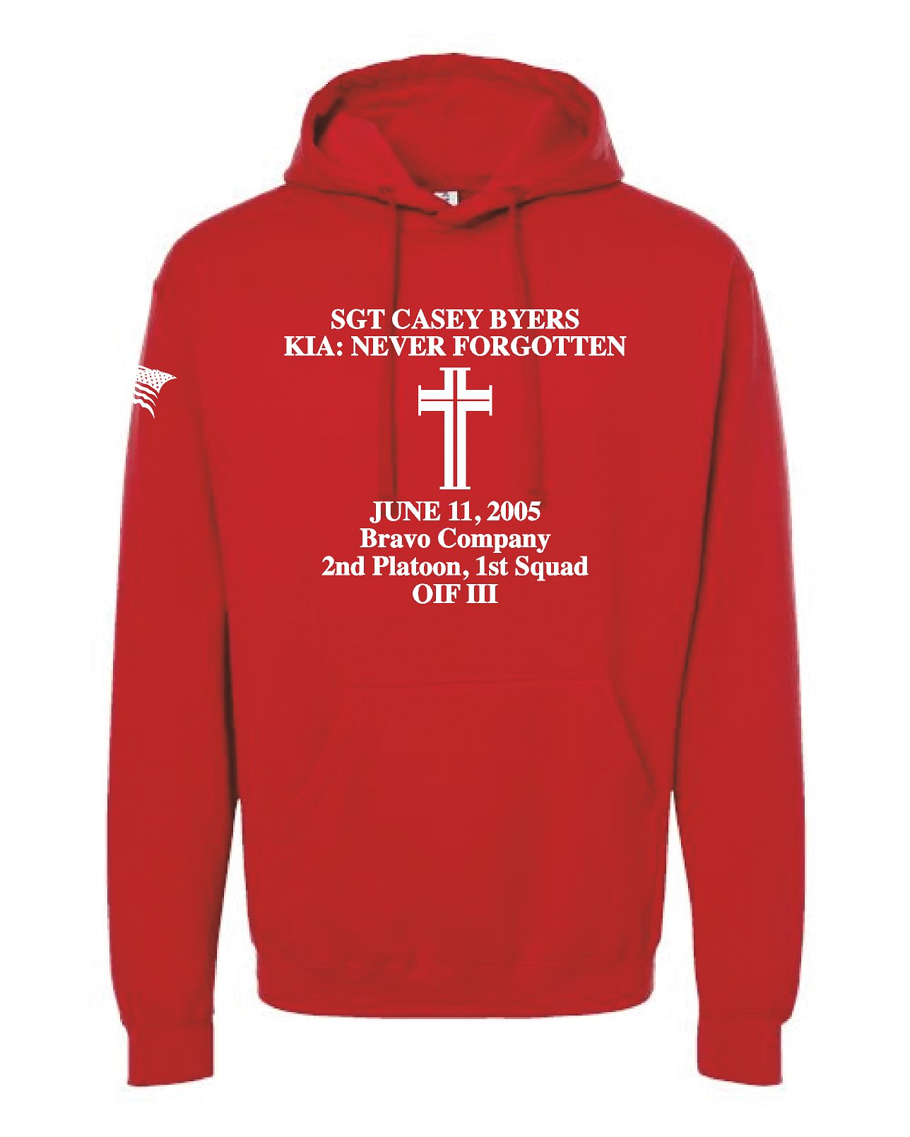 Remembering Casey Fleece Hooded Sweatshirt - Image 3