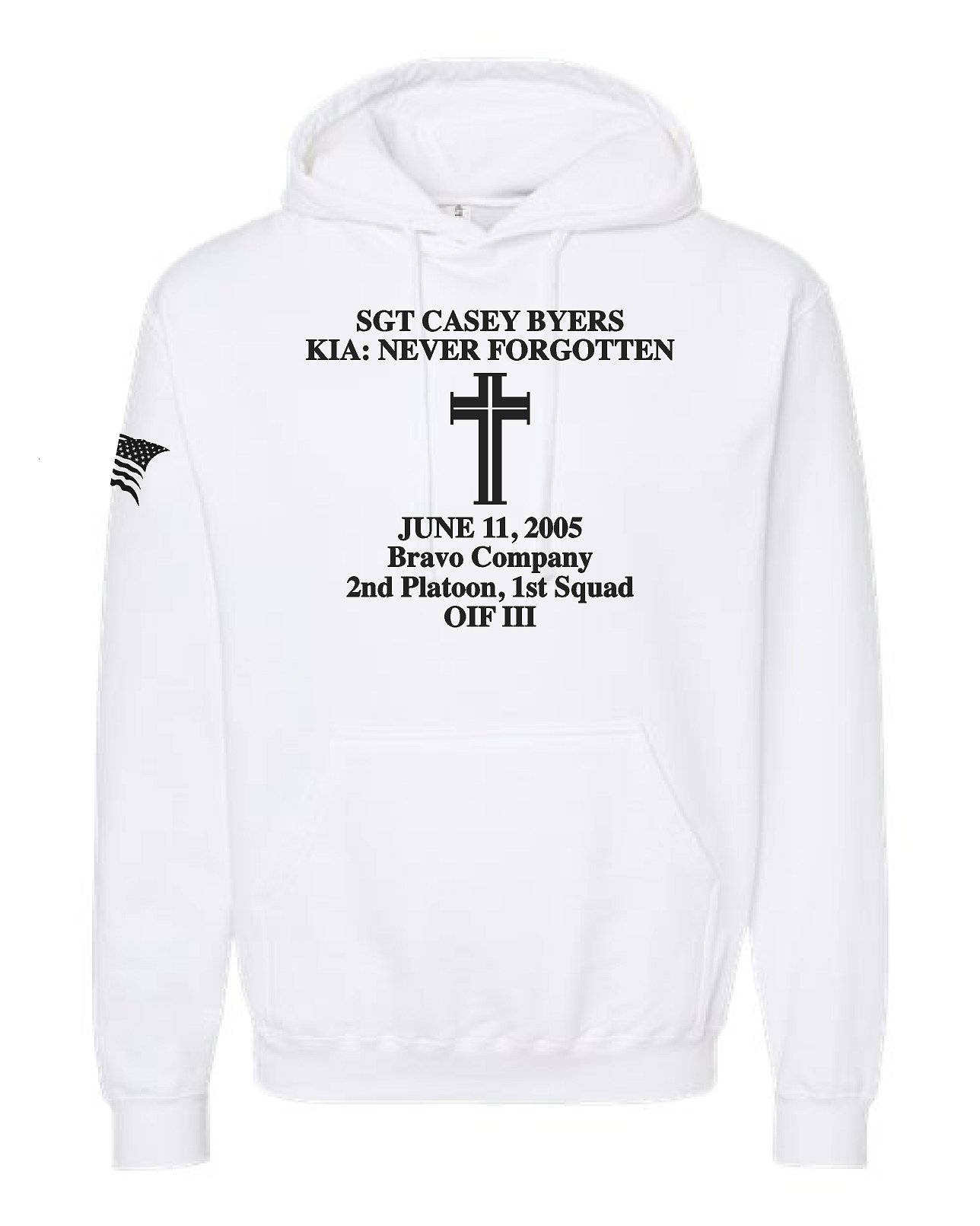 Remembering Casey Fleece Hooded Sweatshirt - Image 6