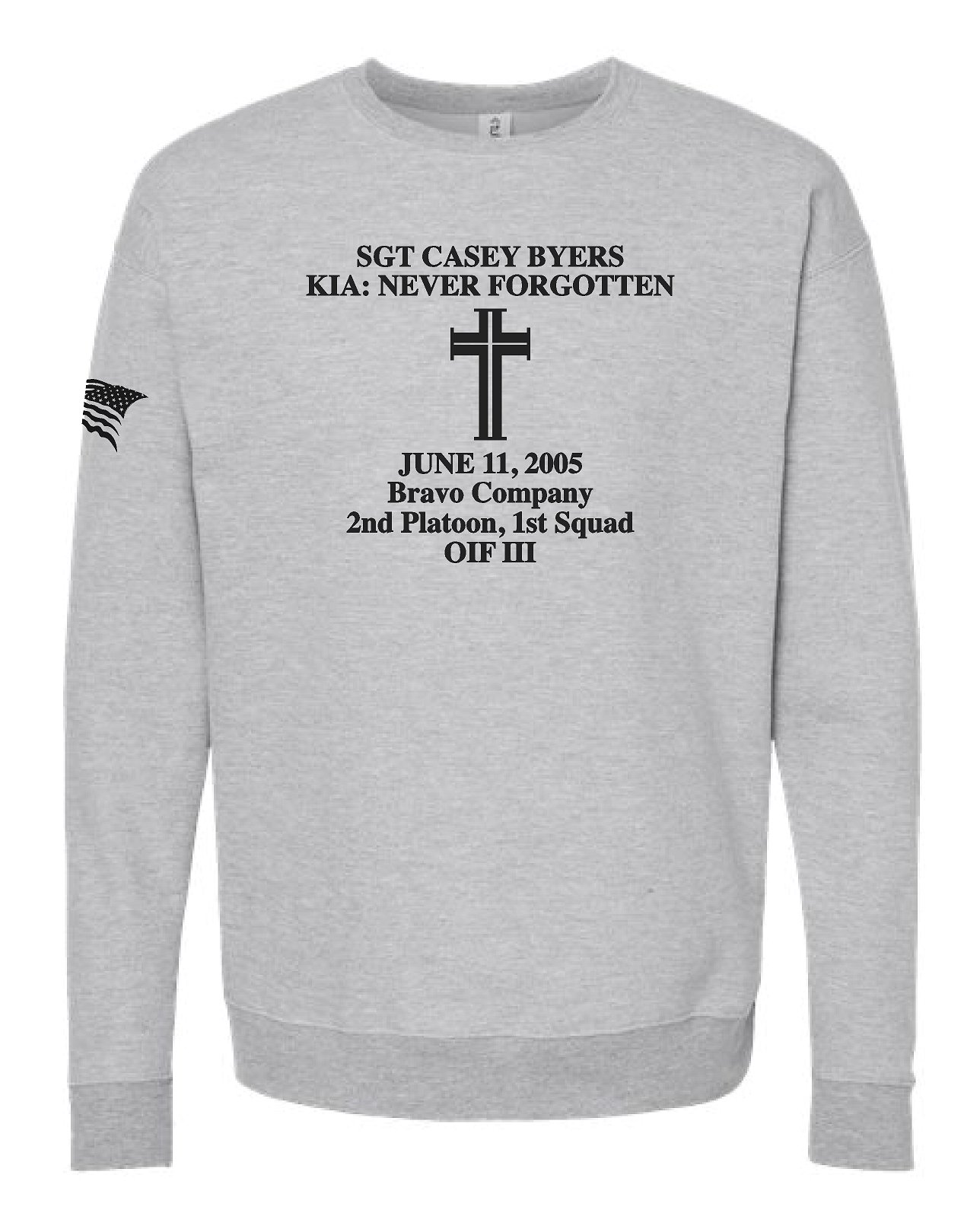 Remembering Casey Fleece Crewneck Sweatshirt - Image 5