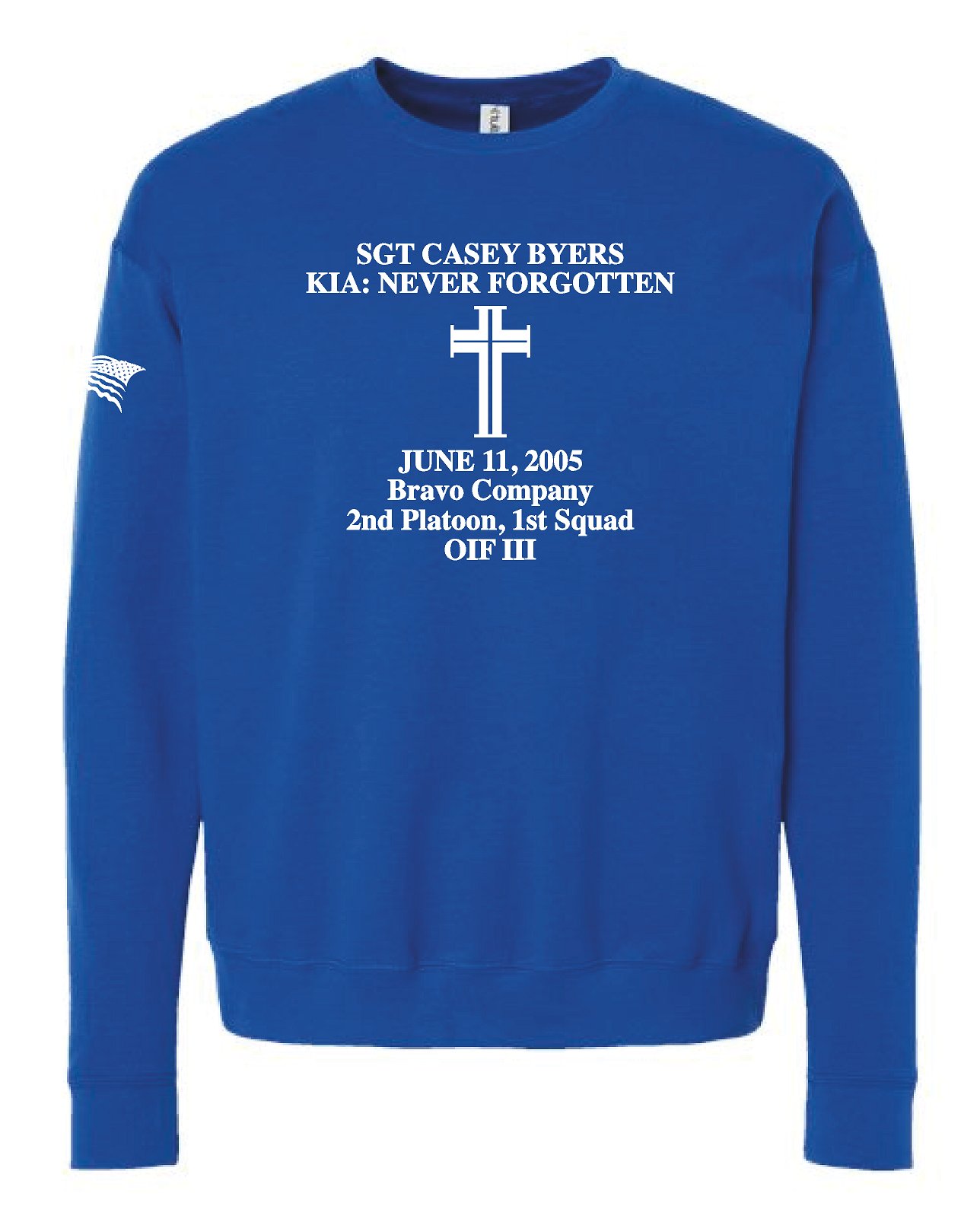 Remembering Casey Fleece Crewneck Sweatshirt - Image 4