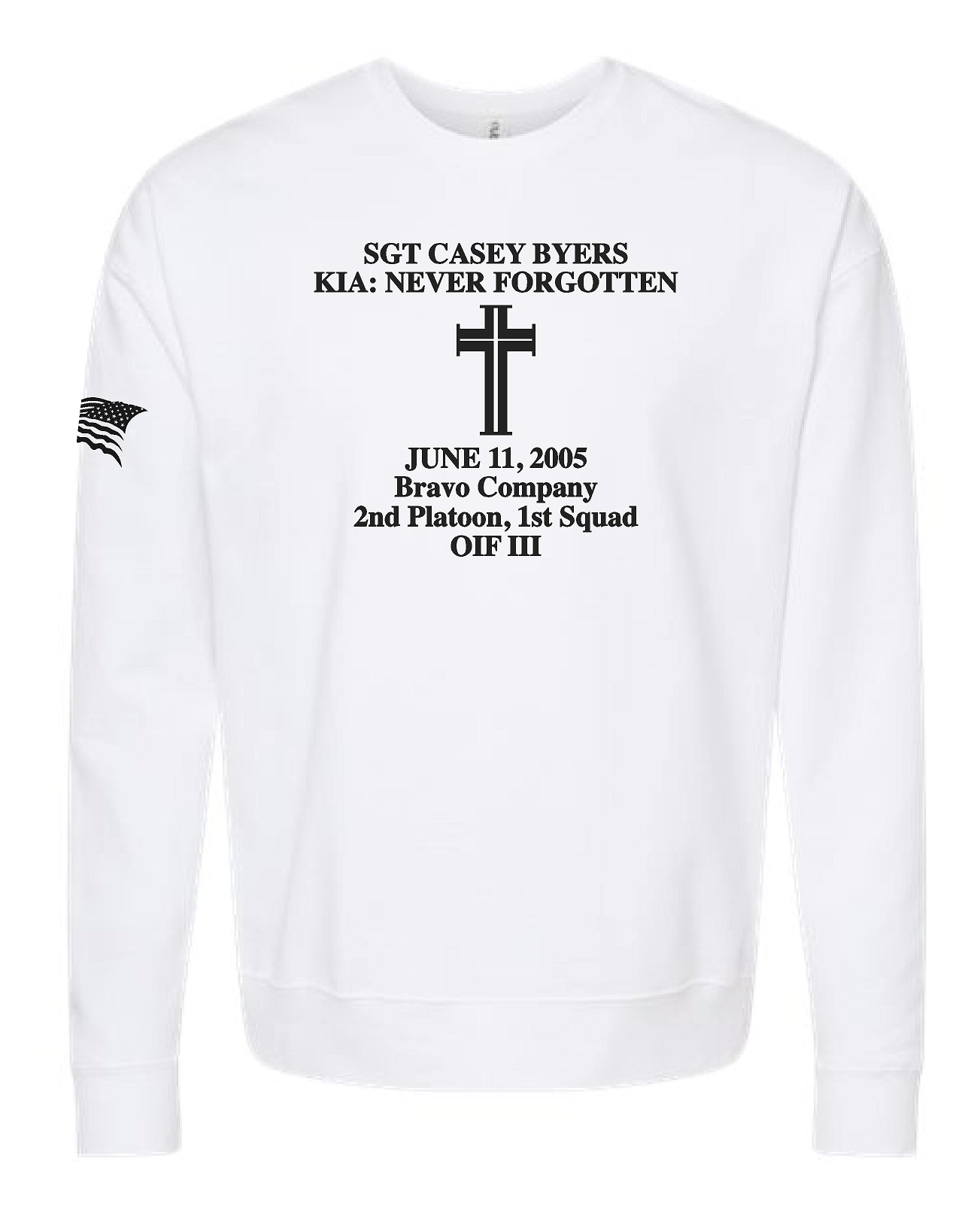 Remembering Casey Fleece Crewneck Sweatshirt - Image 6