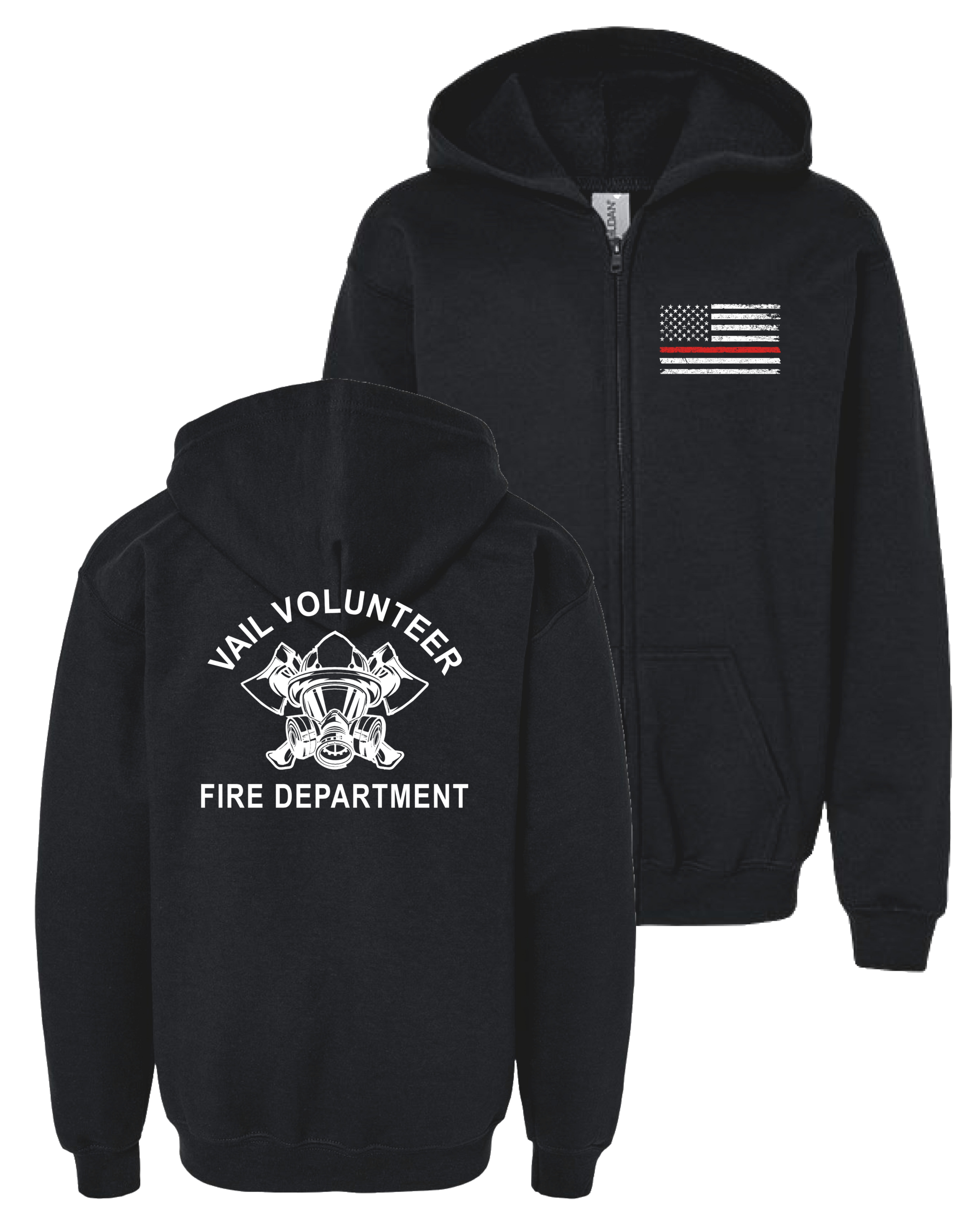 Vail Fire Youth Full-Zip Hooded Sweatshirt