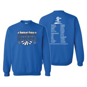 Bondurant-Farrar Cheer Crewneck Sweatshirt